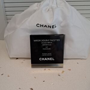 NIB CHANEL Compact Mirror Double Mirror In Black